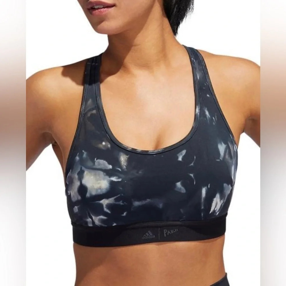 Adidas DTR PARLEY medium support Sports bra Sz S